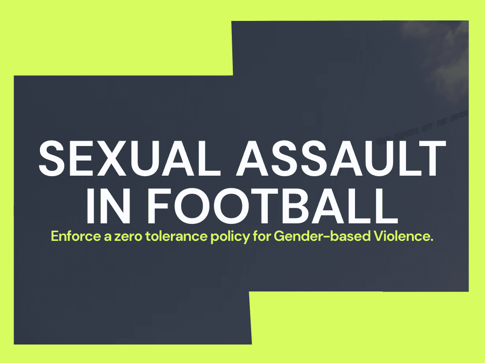 Sexual Violence in Football campaign — Level Up petition to enforce zero tolerance policy